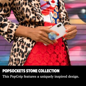 PopSockets Phone Grip with Expanding Kickstand, Marble PopGrip - Opalescent