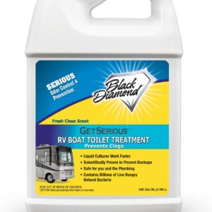 Black Diamond Stoneworks GET SERIOUS RV,Boat,Camper Chemical Toilet Holding Tank Treatment&Deodorizer.Works Faster Than Tablets or Packs in Grey&Black Water. Concentrated with Stress Relief Fragrance