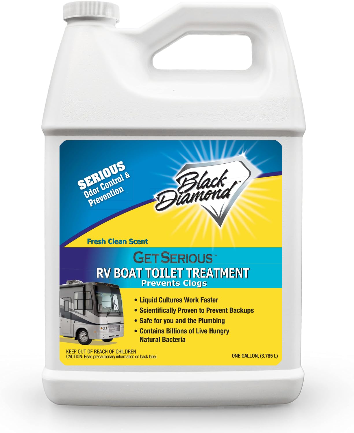 Black Diamond Stoneworks GET SERIOUS RV,Boat,Camper Chemical Toilet Holding Tank Treatment&Deodorizer.Works Faster Than Tablets or Packs in Grey&Black Water. Concentrated with Stress Relief Fragrance