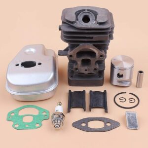 Corolado Spare Parts, 39mm Cylinder Piston Muffler Gasket Kit for Husqvarna 235 236 236E 240 240E Chainsaw Engine Motor Parts 10mm Pin 545050417