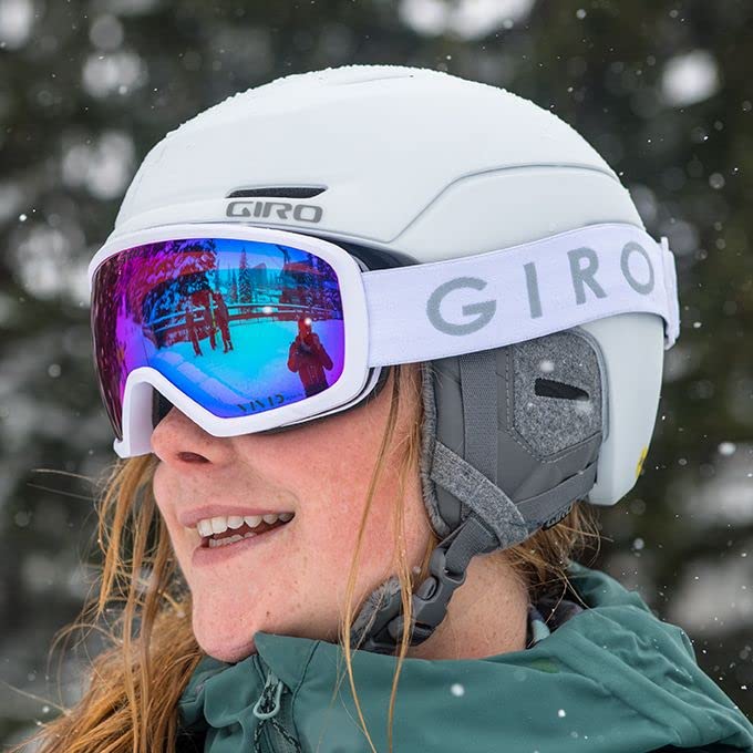 Giro Avera MIPS Asian Fit Ski Helmet - Snowboard Helmet for Women & Youth - Matte White - Size M (55.5-59cm)