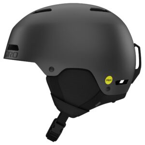giro ledge fs mips ski helmet - snowboard helmet for men, women & youth - matte graphite - m (55.5-59cm)