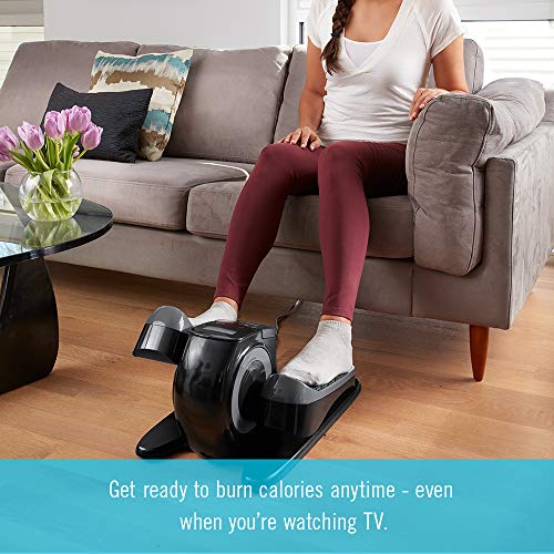 Homedics StayFit Mini-Stepper - Fitness Step Machine with Mat and Preset Exercise Programs – Portable Stair Stepper Perfect for Home Office