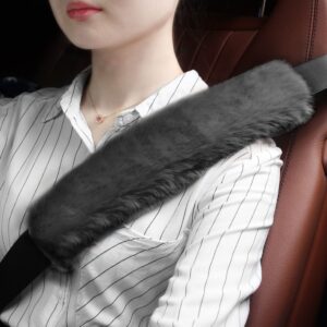 gampro car seat belt pad cover, 2-pack soft car safety seat belt strap shoulder pad for adults and children, suitable for car seat belt, backpack, shoulder bag