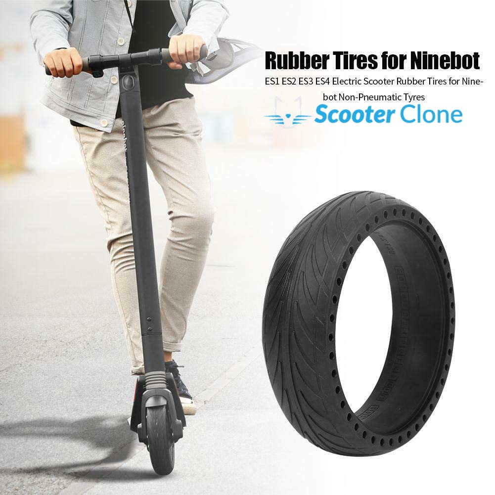 Scooter Clone Segway ES1 ES2 ES4 Electric Scooter Solid Rubber Tire NO INFLATE Replacement for The