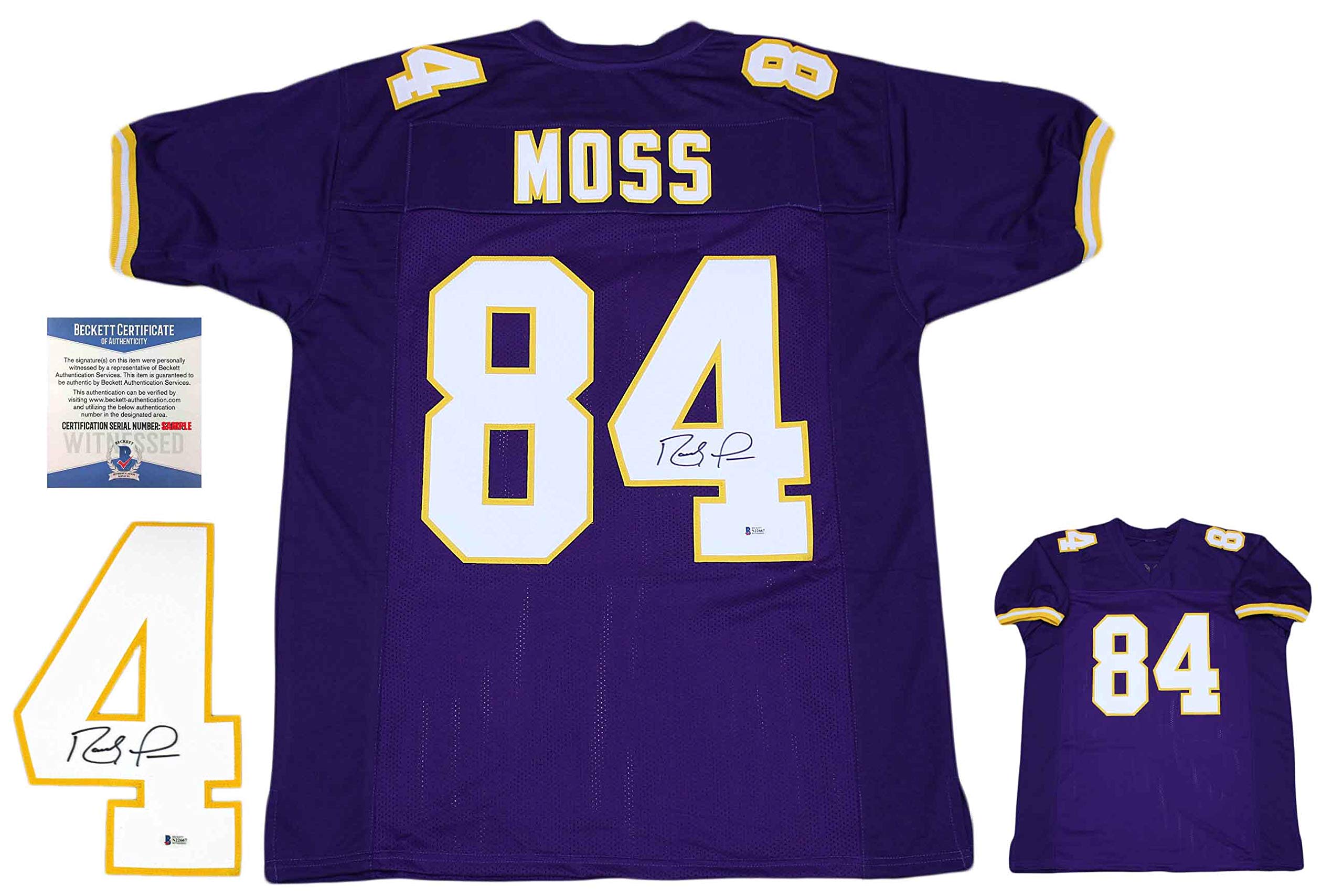 Randy Moss Autographed SIGNED Jersey - Beckett Authentic