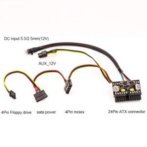 RGEEK 24pin PSU 12V DC Input 150W Peak Output Switch DC-DC ATX Pico PSU Mini ITX PC Power