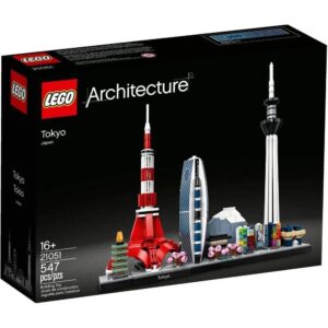 lego architecture skylines: tokyo 21051 building kit, collectible architecture building set for adults (547 pieces)