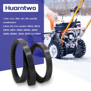 Huarntwo New Replacement 37-9080 Cogged Auger Drive Belt for Toro Snowblower