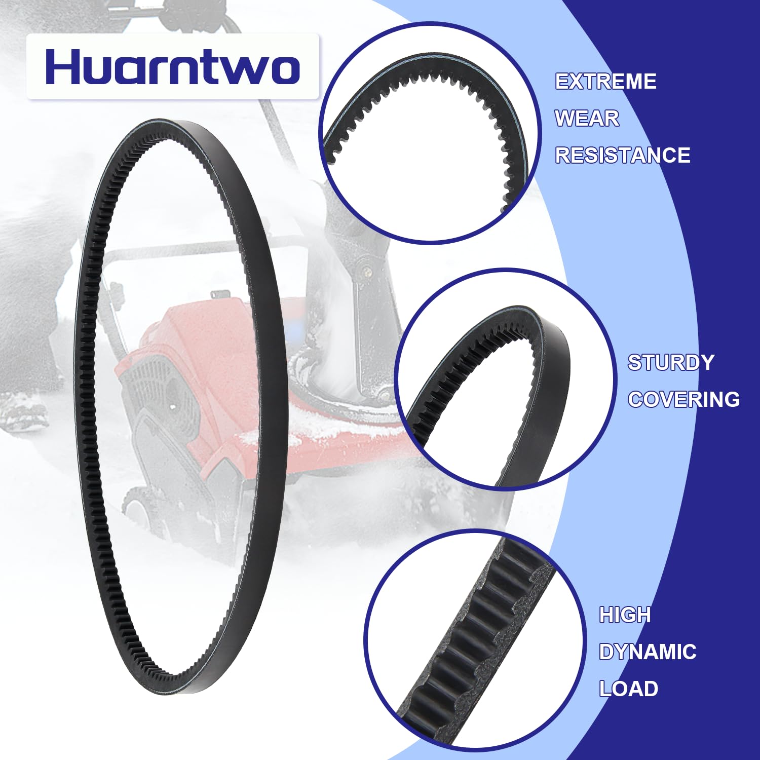 Huarntwo New Replacement 37-9080 Cogged Auger Drive Belt for Toro Snowblower