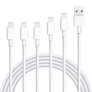 iphone charger,atill 5 pack 3ft/3ft/3ft/6ft/10ft lightning cable iphone charging syncing cord charger cable compatible iphone 14/13/12/12pro/12promax/11/11pro/11pro max/xs/xs max/xr/x/8/8plus/7/7plus