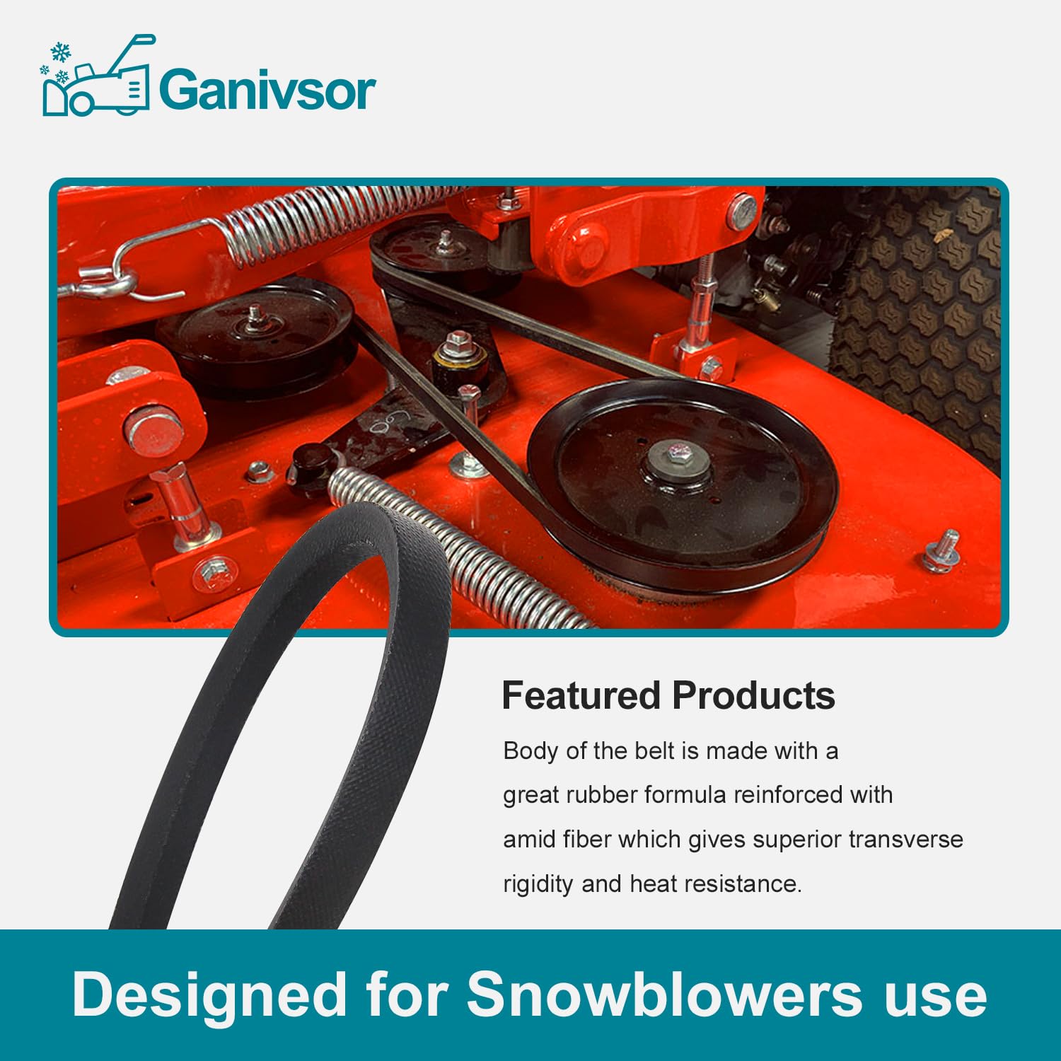 Ganivsor Snow throwers Drive Belt for Toro 75-9010 759010 38175