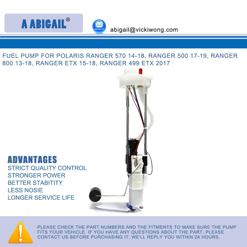 Fuel Pump Assembly Replacement for Polaris Ranger 800 CREW EFI MIDSIZE 2013-2017 & RANGER 570 CREW EFI 2014-2020 & RANGER 500 2017-2020 2204945,2521198, 2521091