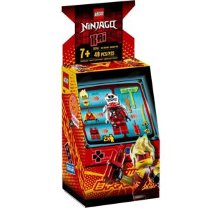 lego ninjago kai avatar - arcade pod 71714 mini arcade machine building kit, new 2020 (49 pieces)