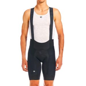 giordana men's fr-c pro cycling bib shorts, 5cm shorter length, black, l