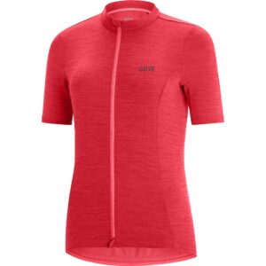 gore wear women's c3 wmn jersey, hibiscus pink, l/12-14