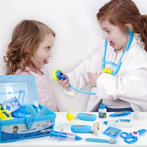 Doctor Kit for Toddlers 3-5 Kids Toys for 2 3 4 Year Old Girls Boys Dentist Doctor Set Costume Medical Kit Pretend Play Dress Up Educational Role Play Birthday Girls Gifts for Aged 2-4 3-5