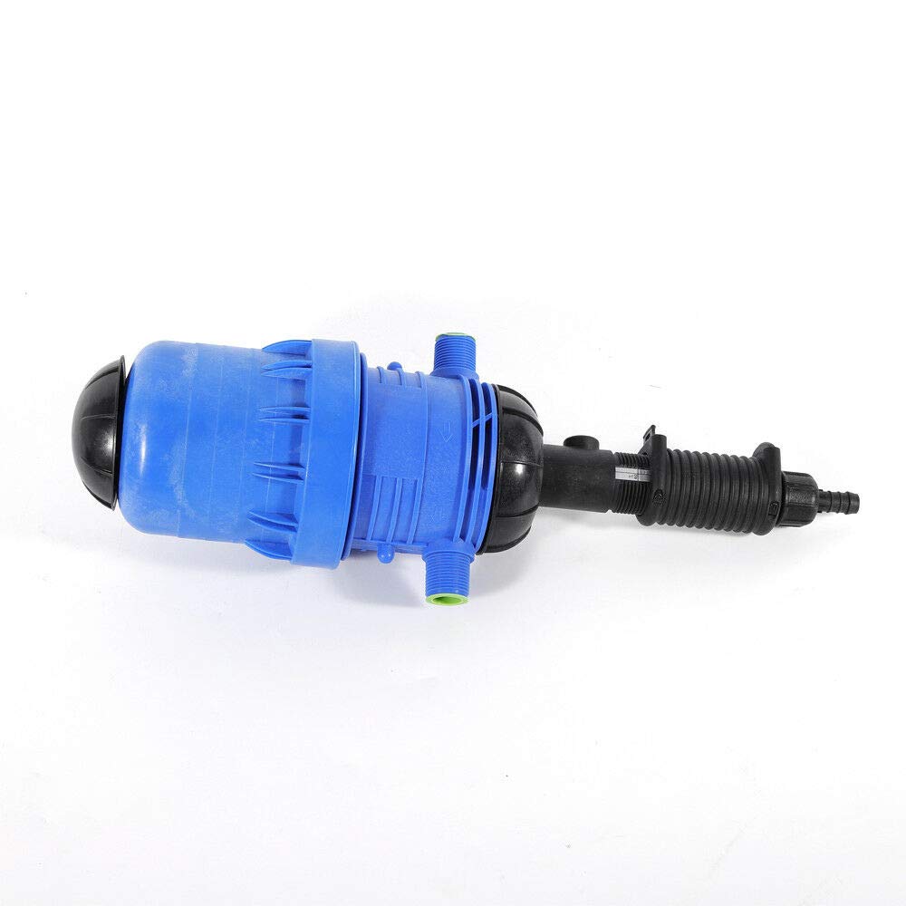 Gdrasuya 0.4%-4% 4℃-30℃ Tube Automatic Proportioner 25mm Fertilizer Injector Dispenser Water-Driven Chemical Liquid Doser Dispenser 20-2500L/H for Industry Garden Hose Livestock