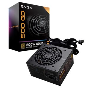 evga 500 gd, 80+ gold 500w, 5 year warranty, power supply 100-gd-0500-v1