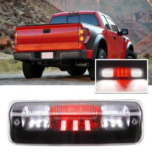 for 2004-2008 ford f150 3rd brake light, 2007-2010 ford explorer sport trac led third brake light high mount brake light waterproof cargo light (black housing clear lens)