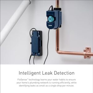 Moen 900-002 Flo Smart Water Monitor and Automatic Shutoff Sensor, Wi-Fi Connected Water Leak Detector for 1-1/4-Inch Diameter Pipe