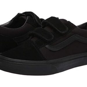 Vans Old Skool V Junior/Big Kids Shoes Sneakers Boys/Girls (Black/Black, 6, Numeric_6)