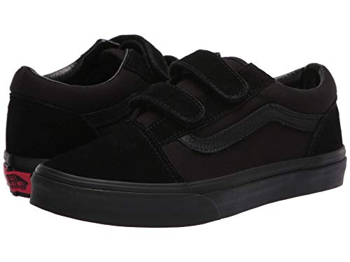 Vans Old Skool V Junior/Big Kids Shoes Sneakers Boys/Girls (Black/Black, 6, Numeric_6)