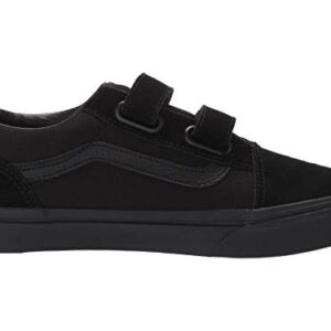 Vans Old Skool V Junior/Big Kids Shoes Sneakers Boys/Girls (Black/Black, 6, Numeric_6)