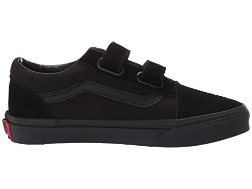 Vans Old Skool V Junior/Big Kids Shoes Sneakers Boys/Girls (Black/Black, 6, Numeric_6)