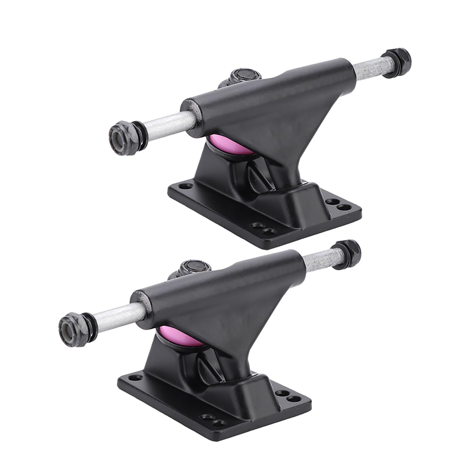 2pcs Skateboard Truck Independent Skateboard Aluminum Metal Alloy Skateboard Trucks 3.25inch Wheels(Black)