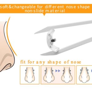 HiCycle2 Replacement Push-in Nose Pads for RayBan RB6335 RB3549 RB4071 RB6336 RB7140 RB8415 Sunglasses Eyglasses Repair-Kits (Silver)