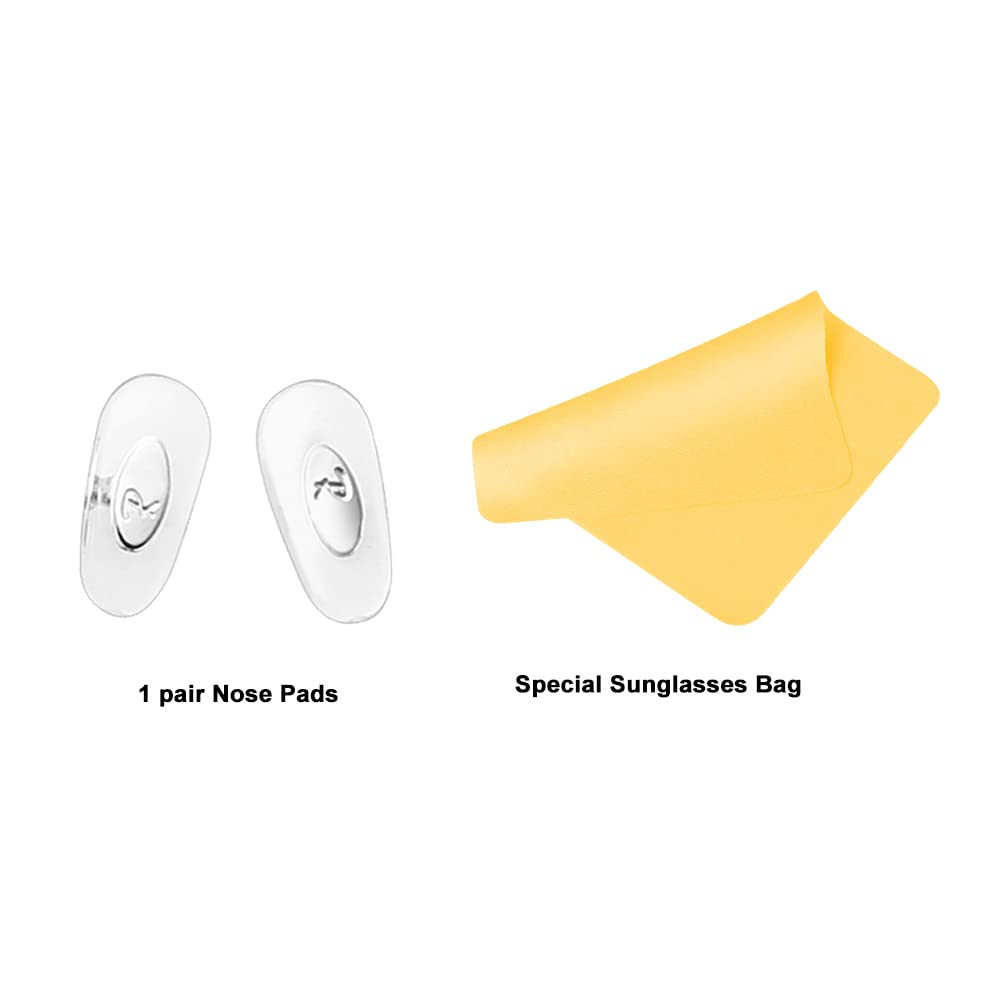 HiCycle2 Replacement Push-in Nose Pads for RayBan RB6335 RB3549 RB4071 RB6336 RB7140 RB8415 Sunglasses Eyglasses Repair-Kits (Silver)