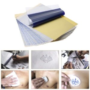 Yuelong 15PCS Stencil Transfer Paper 4 Layers Stencil Paper 8 1/2" x 11" Thermal Stencil Paper DIY Tattoo Tracing Paper for Transfer Machine Printer