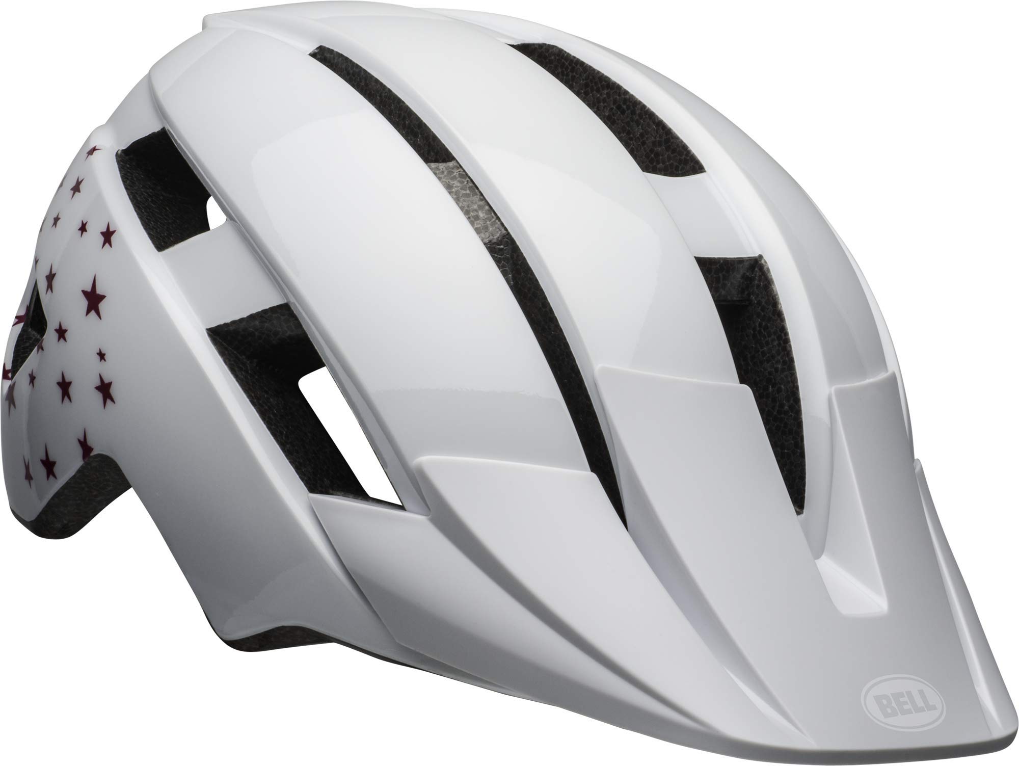 Bell Sidetrack II Youth Youth Bike Helmet - Stars Gloss White (2022), Universal Youth (50-57 cm)