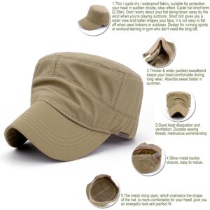 Redsharks Quick Dry Caps for Women Waterproof Hat for Men Running Xl Beige Khaki