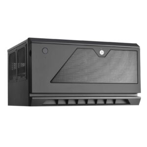 silverstone technology cs381b micro-atx/mini-dtx/mini-itx 8 bay hot swap 2.5"/3.5" sas-12g/sas-6g nas storage case with 2x 120mm dual ball bearing fan, black