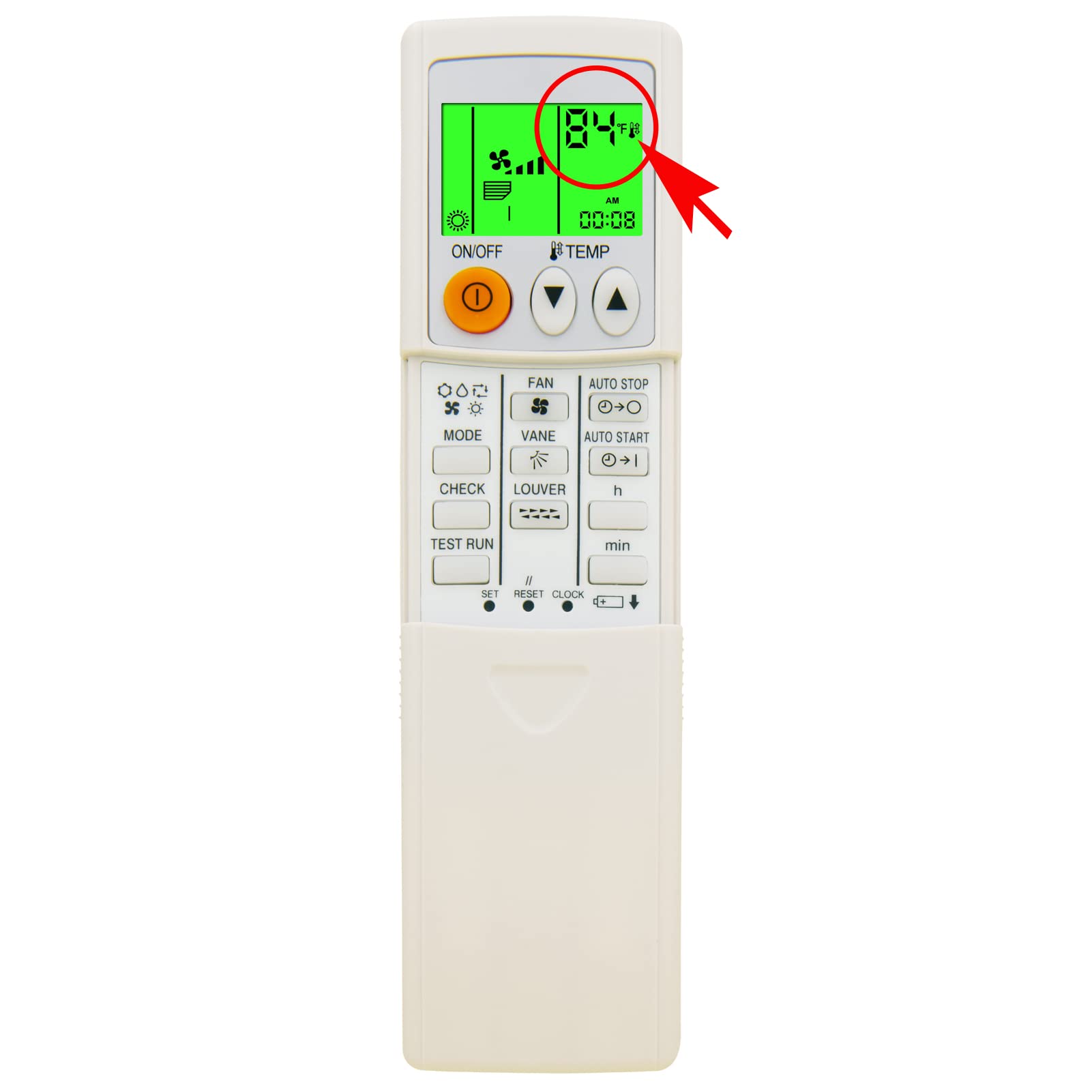 CHOUBENBEN Replacement for Mitsubishi Electric Air Conditioner Remote Control PKA-A12HA7 PKA-A18HA7 PKA-A24KA7 PKA-A30KA7 PKA-A36KA7