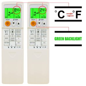 CHOUBENBEN Replacement for Mitsubishi Electric Air Conditioner Remote Control PKA-A12HA7 PKA-A18HA7 PKA-A24KA7 PKA-A30KA7 PKA-A36KA7