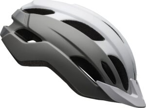 bell trace adult recreational bike helmet - matte white/silver (discontinued), universal adult (53-60 cm)