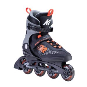 k2 kinetic 80 men's inline skates - black/red, 9.0