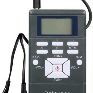 Retekess Church Translation System with 1 TR503 FM Transmitter Headset and 10 PR13 FM Radio Receivers, FM Listening System for Factory Museum School(Case of 1 Transmitter 10 Receivers)