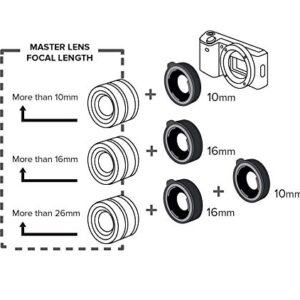 Kenko 515501 Lens Accessory Digital Close-Up Ring Set for Nikon Z Mount 0.4 inch (10 mm) / 0.6 inch (16 mm) with Electronic Contact, Made in Japan