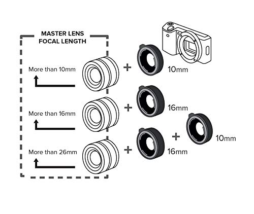 Kenko 515501 Lens Accessory Digital Close-Up Ring Set for Nikon Z Mount 0.4 inch (10 mm) / 0.6 inch (16 mm) with Electronic Contact, Made in Japan