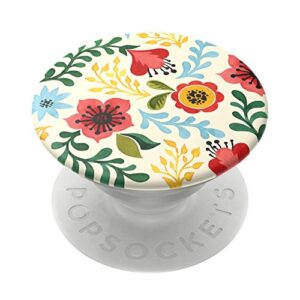 popsockets phone grip with expanding kickstand, floral popgrip - wallflower paper