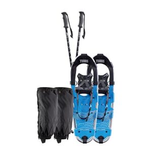 tubbs xplore 25 mens snowshoes kit - silver/blue / 25
