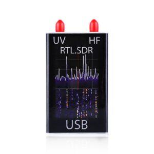 RTL SDR Receiver Full Band, 100KHz-1.7GHz Full-Band UV HF RTL-SDR USB Tuner Receiver Ham Radio Receiver