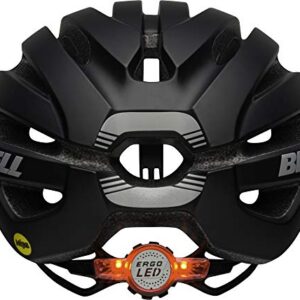 Bell Avenue MIPS LED Adult Road Bike Helmet (Matte/Gloss Black (2020), Universal Adult (54-61 cm))