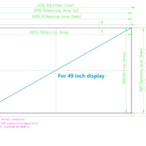 DeYoWo 49 Inch Interactive 10 Points Infrared IR Touch Screen Overlay Frame Free Driver