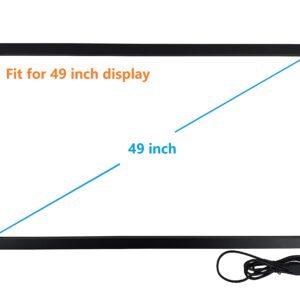 DeYoWo 49 Inch Interactive 10 Points Infrared IR Touch Screen Overlay Frame Free Driver