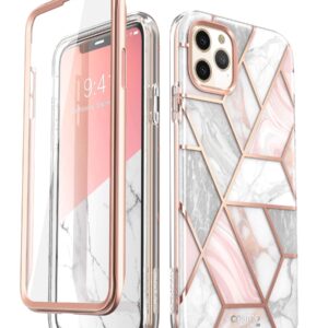 i-Blason Cosmo Series Case for iPhone 11 Pro Max 2019 Release, Slim Full-Body Stylish Protective Case with Built-in Screen Protector (Marble)